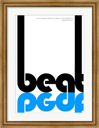 Framed Beat Print