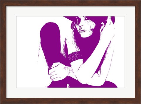 Framed Vera Purple Print