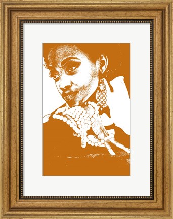 Framed Aisha Brown Print