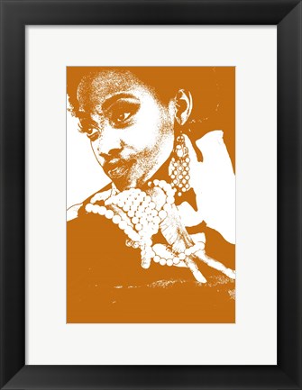 Framed Aisha Brown Print