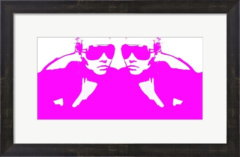 Framed Niki Mirror Pink Print