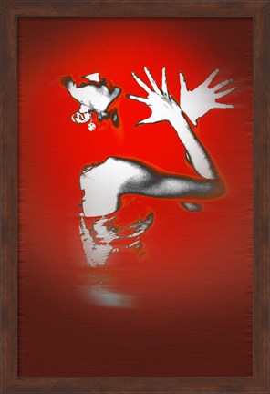 Framed Passion In Red Print