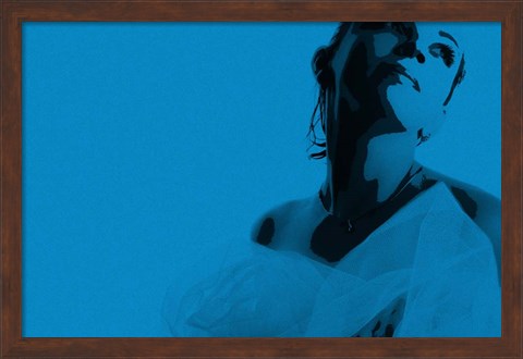 Framed Bride Blue Print