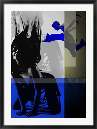 Framed Blue Romance Print