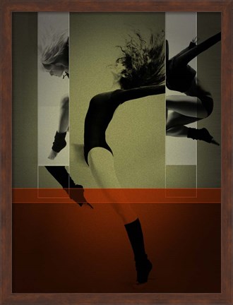 Framed Ballet Dancing Print