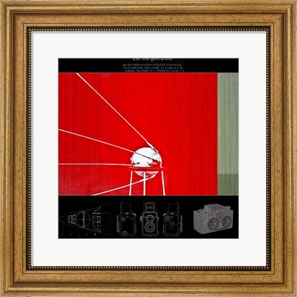 Framed Sputnik Art Print