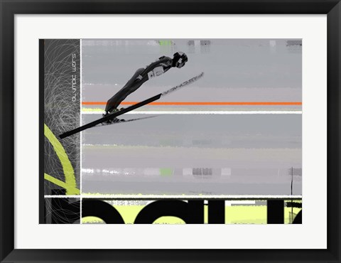 Framed Ski Jumping Print