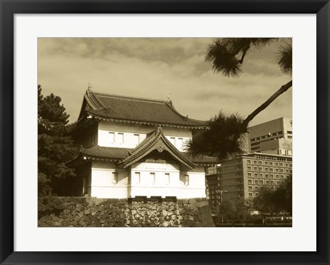 Framed Traditional Building In Tokyo Print