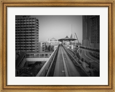 Framed Tokyo Train Ride 1 Print