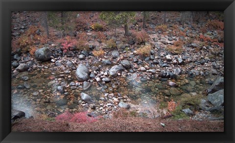 Framed Mountain River Print