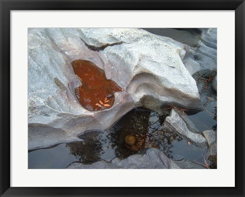 Framed River Stone Print