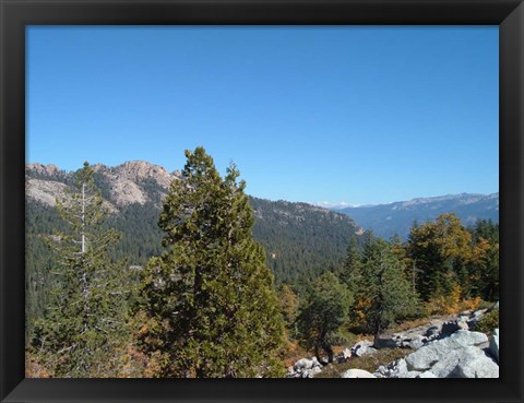 Framed Sierra Mountains 1 Print