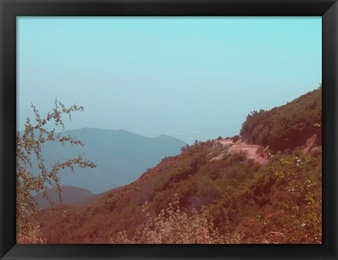 Framed Southern California Mountains Print