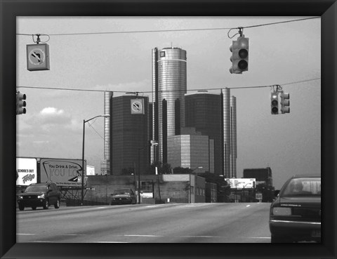 Framed GM Headquarters Print