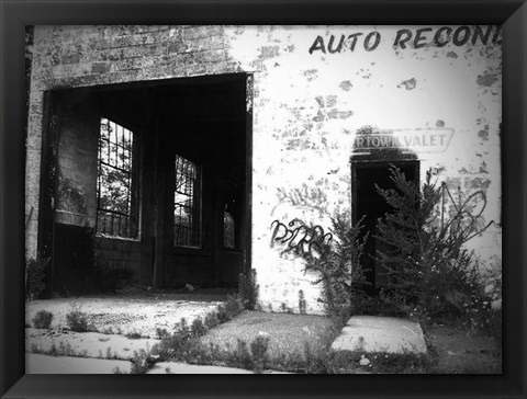 Framed Old Building In Detroit 1 Print