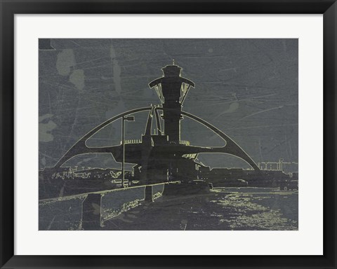 Framed LAX Grey Print