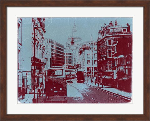 Framed London Fleet Street Print