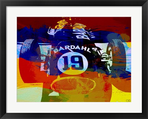 Framed In Between The Races Watercolor Print