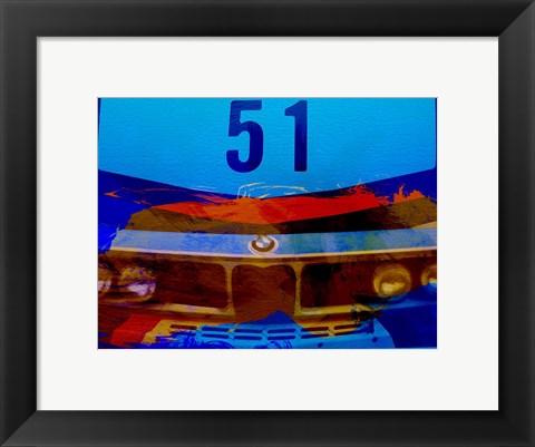 Framed Bmw Racing Colors Print