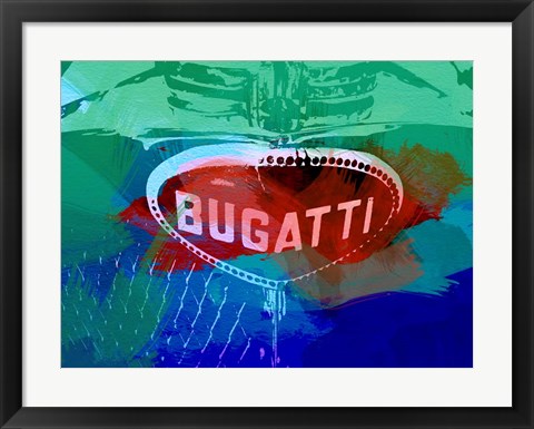 Framed Bugatti Grill Print