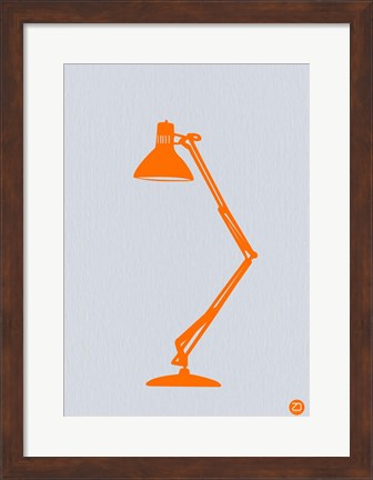 Framed Orange Lamp Print