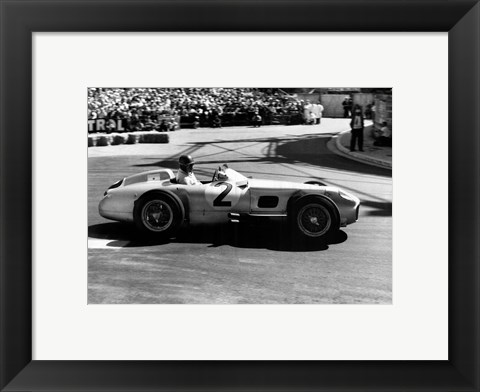 Framed Grand Prix de Monaco 1955 Print