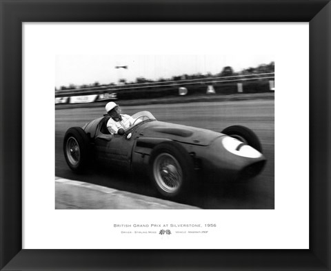 Framed A. Smith - British Grand Prix-Silverstone-&#39;56 Print