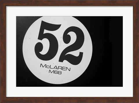 Framed McLaren 52 Print