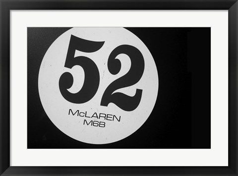 Framed McLaren 52 Print