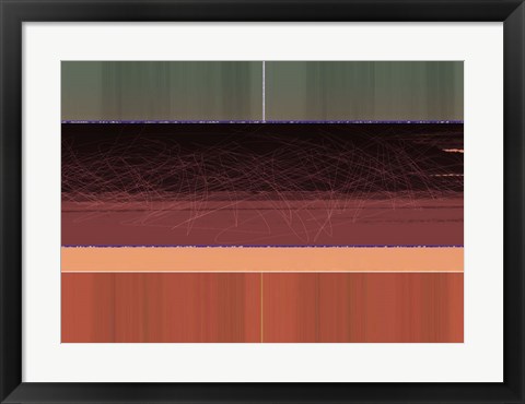 Framed Abstract Brown Field Print