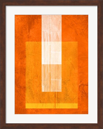 Framed Orange Paper 2 Print