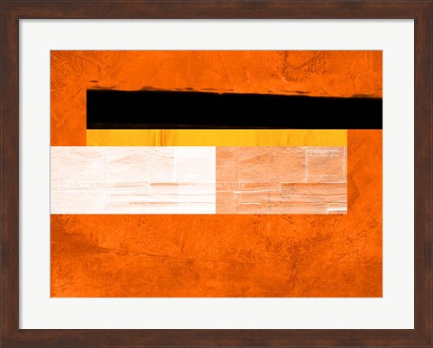 Framed Orange Paper 4 Print