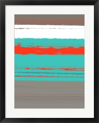 Framed Aquatic Breeze 4 Print