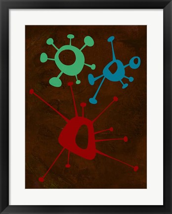 Framed Abstract Splash Theme 6 Print