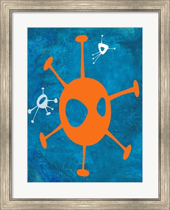 Framed Abstract Splash Theme 17 Print