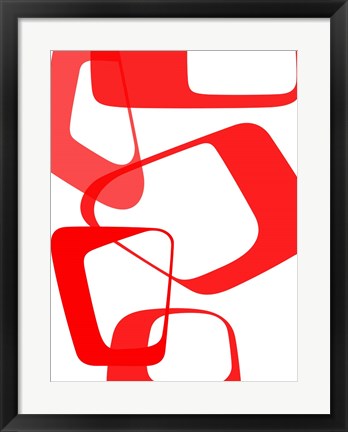 Framed Abstract Rings 3 Print