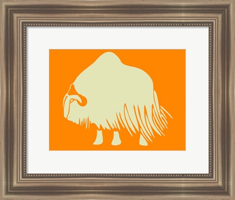 Framed White Ox Print