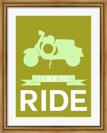 Framed I Like to Ride 3 Print