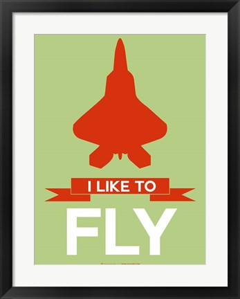 Framed I Like to Fly 3 Print