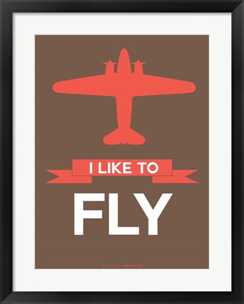 Framed I Like to Fly 6 Print