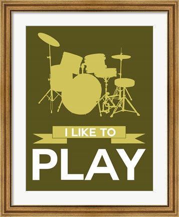 Framed I Like to Play 5 Print