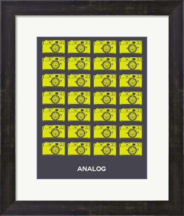 Framed Analog Yellow Camera Print