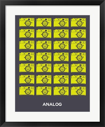 Framed Analog Yellow Camera Print