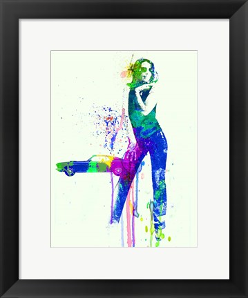 Framed Mustang Girl 2 Print