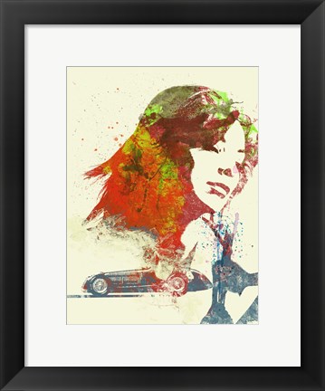 Framed Ferrari Girl Print