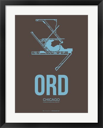 Framed ORD Chicago 2 Print