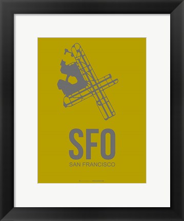 Framed SFO San Francisco 3 Print