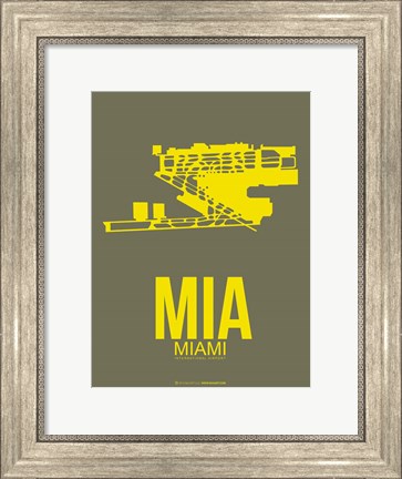 Framed MIA Miami 1 Print