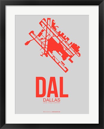 Framed DAL Dallas 1 Print