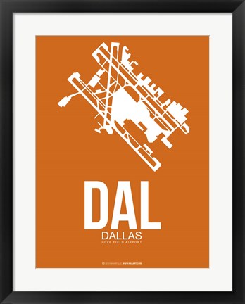 Framed DAL Dallas 2 Print